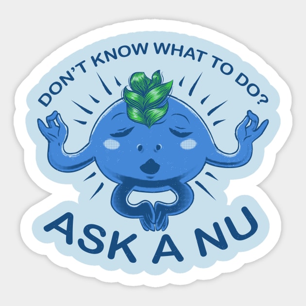 Ask A Nu Sticker by bpannell